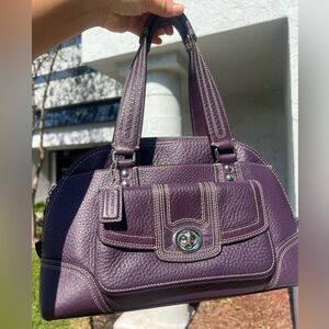 Vintage Coach Hampton Satchel Style F13963 Purple Y2K